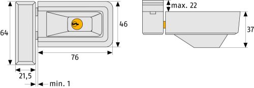 ABUS 3030W Ablakzár bukóablakra Fehér