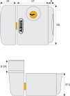ABUS FTS 3003W Ablakzár fehér 