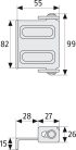 ABUS SW2 Kiemelésgátló fehér 