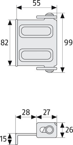 ABUS SW2 Kiemelésgátló fehér 