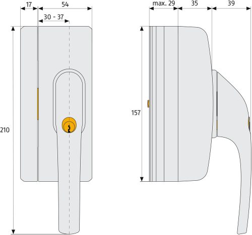 ABUS FO400N W Ablakzár 