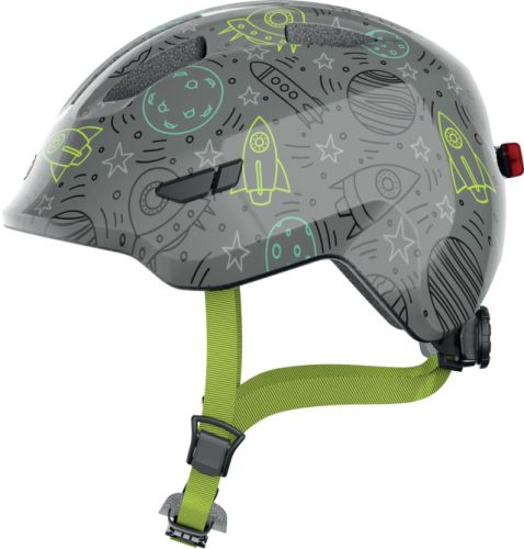 ABUS Smiley 3.0 LED Kids - Gyermek kerékpáros sisak S grey space