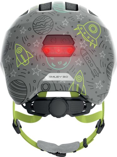 ABUS Smiley 3.0 LED Kids - Gyermek kerékpáros sisak M grey space