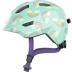   ABUS Smiley 3.0 LED Kids - Gyermek kerékpáros sisak S blue rainbow
