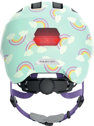 ABUS Smiley 3.0 LED Kids - Gyermek kerékpáros sisak M blue rainbow
