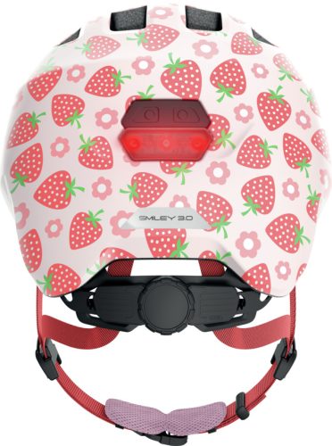 ABUS Smiley 3.0 LED Kids - Gyermek kerékpáros sisak M rose strawberry