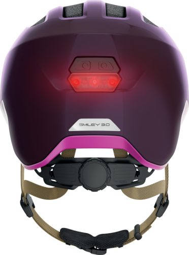 ABUS Smiley 3.0 ACE LED Kids - Gyermek kerékpáros sisak M royal purple