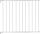 ABUS TIM Fém ajtó és lépcsőrács JC9210 White 60-107 cm
