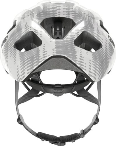 ABUS Macator Kerékpáros sisak white silver M