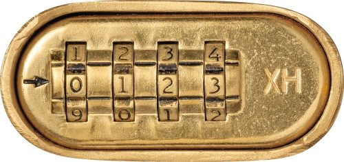 ABUS 180IB/50HB63 mm Réz Lakat számkombinációs