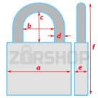 ABUS 713/20 mm Lakat 