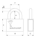  MUL-T-LOCK C-10 Lakat 63mm Interactive kivehető kengyel