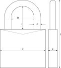 ABUS GRANIT™ Lakat 37/55 HB 75  KA azonoszárlat 