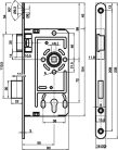 Cil.Bevésőzár 55/72 Titan Pz din 411 univ. cilinderes