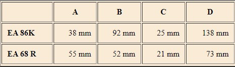 Elektromos zár EA 86K 8-12v jobb