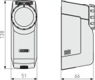 ABUS HomeTec PRO CFA3000 S motoros egység ajtókhoz ezüst