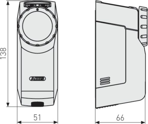 ABUS HomeTec PRO CFA3000 S motoros egység ajtókhoz ezüst