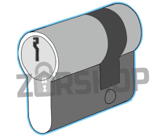 ABUS D6PS N Félzárbetét  10/30 5 kulcs