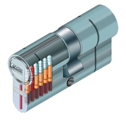 ABUS D6PS MM Zárbetét  30/30 5 Kulcs Matt Réz
