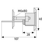 ABUS Zárbetét ECCR890 rimm  D6CR Körcilinder 5 k kódkártyával (799)