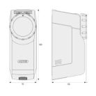 ABUS HomeTec PRO CFA3100 S Bluetooth motoros egység ajtókhoz ezüst