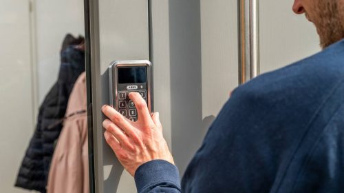 ABUS HomeTec PRO CFT3100 S Bluetooth vezeték nélkűli billentyűzet ezüst