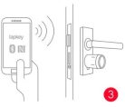 DOM Tapkey Pro.v2 Zárbetét A80/30 digitális Kétoldali elektronikával NFC és BLE.