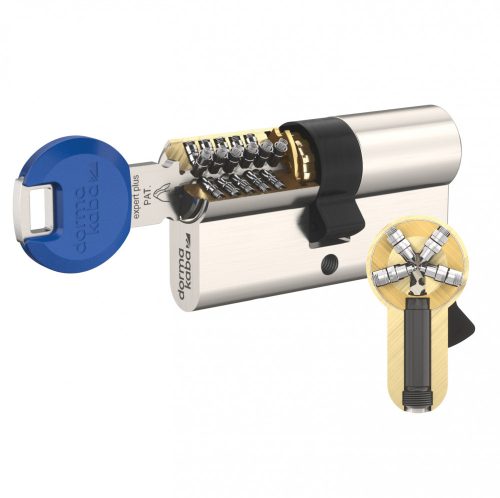 KABA ExperT G-5 DZ 30/30 NI 5 kulcsos Zárbetét 