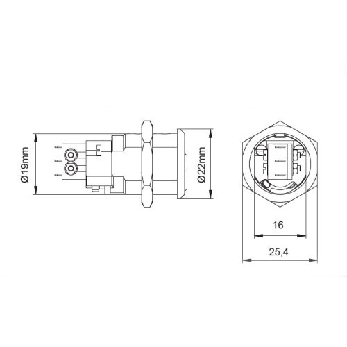 Zárbetét Elektromos MUL-T-LOCK interactive 19mm/3k