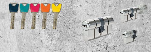 ABUS P12R PS Zárbetét 35/35 5 db kulcs törés könnyített , SKG** vészfunkciós 
