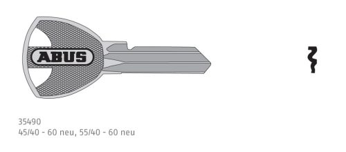 ABUS 55/40+45+50+60 pótkulcs lakat rendelésekor (E Szolgáltatás)