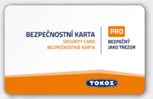 Készkulcs TOKOZ PRO TO04 Biztonsági kártya alapján