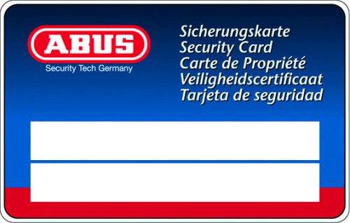 ABUS MAGTEC 2500 pótkulcs Biztonsági kártya alapján (egyedi zárlatok és zárrendszerek) 