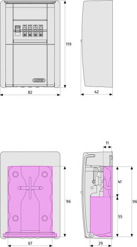 ABUS KeyGarage™ 787 Kulcstároló