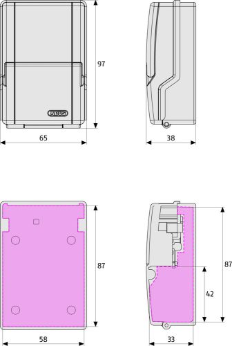 ABUS Mini KeyGarage™ 727 Mini Kulcstároló