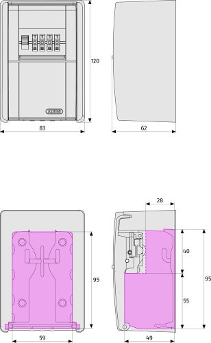 ABUS KeyGarage™ 797 BIG Kulcstároló